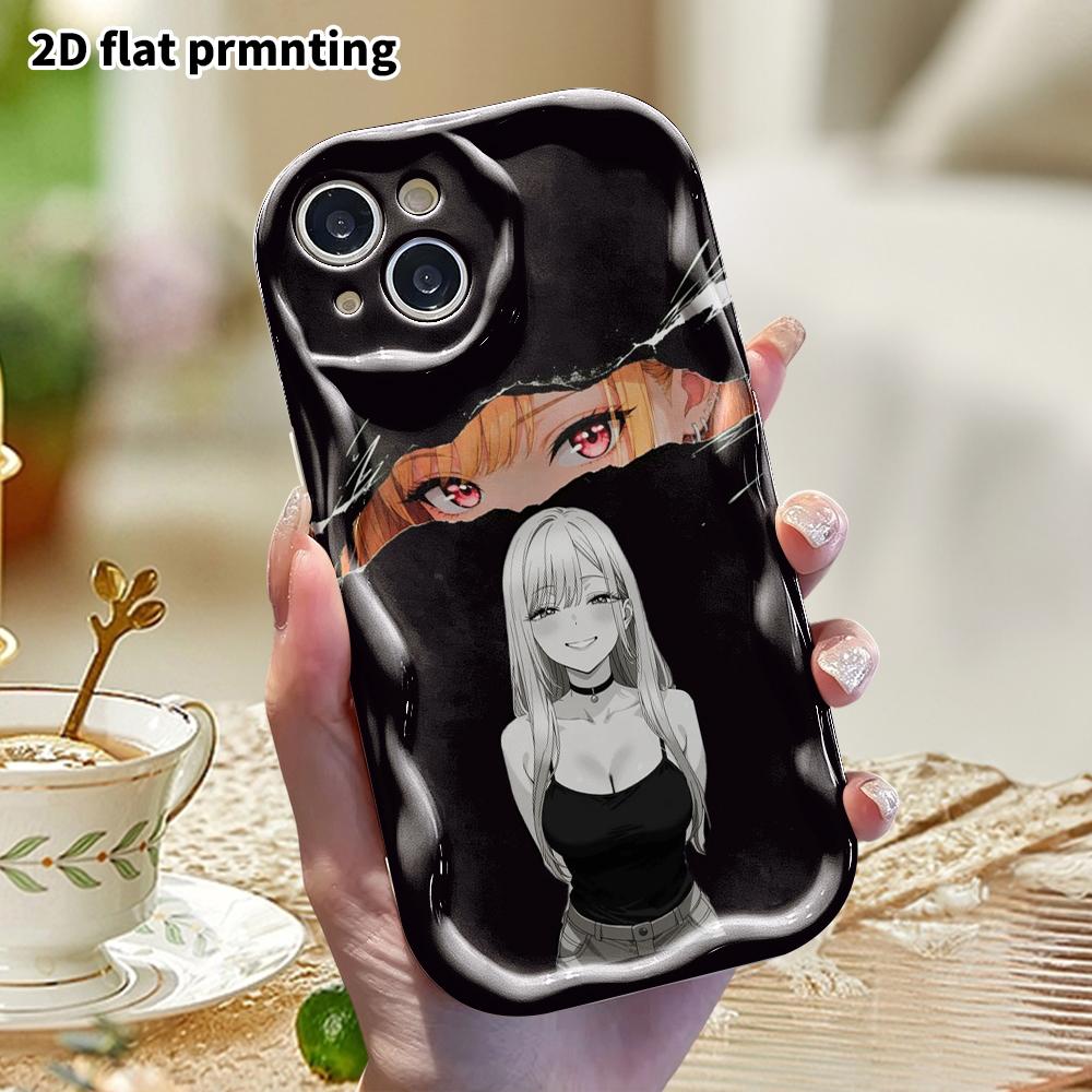 Phone Case: 2D flat, suitable for iPhone 18 17 16 15 14 13 12Pro protective case, tear and hole effect, perfect Christmas and Halloween holiday gift