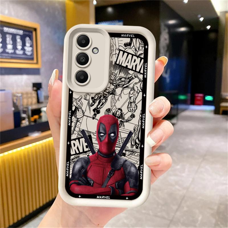 Чехол для телефона Marvel Deadpool для Samsung Galaxy A15 A25 A35 A55 A51 A71 A72 A73 A52 A52s A53 A54 Мягкий 4G 5G Мягкая накладка