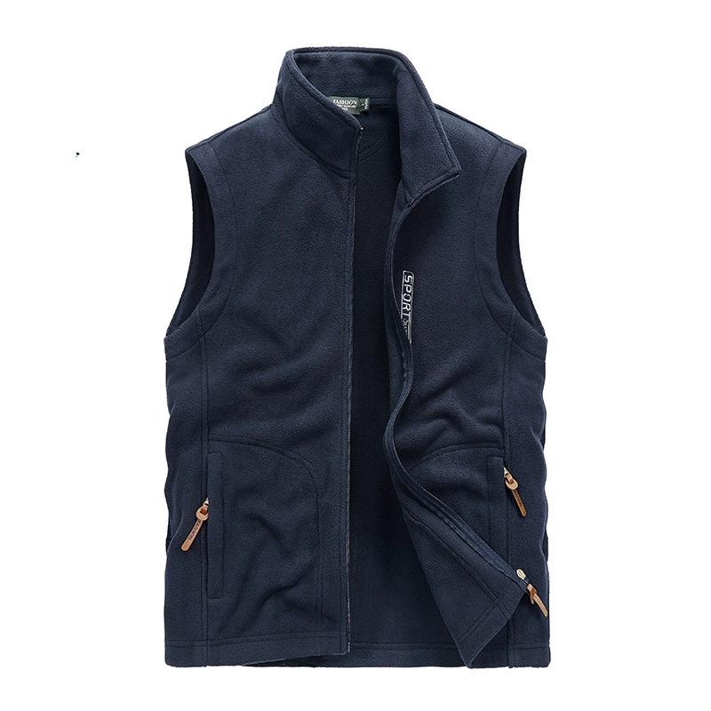 Plus Size Men 'S Fleece Vest Casual Fleece Thermal Vest Vest Jacket