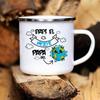 Best Dad In The Word Print Mug Camping Handle Mugs Handle Campfire Party Enamel Cup Creative Coffee Cups The Best Gifts for Dad