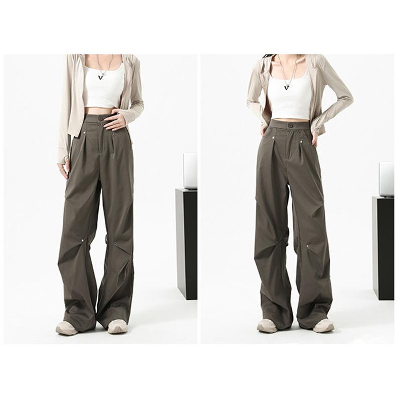 Женские теплые брюки-карго с флисовой подкладкой, свободные повседневные брюки прямого покроя с высокой талией, модные и удобные спортивные брюки