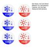 6Pcs/Set Hot Cold Sign Sticker Waterproof PVC Self-adhesive House Kindergarten Bathroom Office Water Temperature Indication Round Warning Label