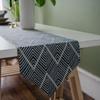 Скандинавская геометрическая жаккардовая дорожка на стол с кисточками – смесь полиэстера и хлопка