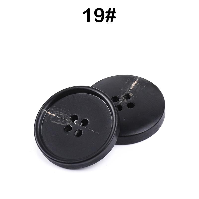 New 10Pcs Resin 4 Holes Buttons Sewing Accessories Size Complete For Clothing Decorative Plastic Buttons Handmade Diy