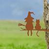Durable Metal Garden Stake, Antirust Outdoor Yard & Holiday Decoration, Fall, Halloween, Christmas.