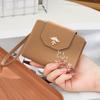 Женский короткий складной кошелек Милая птичка Металлическая ласточка Женский кошелек на молнии для монет Женский маленький клатч Сумка для денег Держатель для кредитных карт