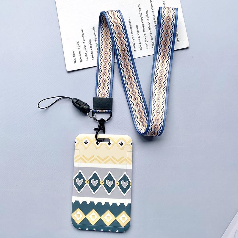 Cartoon Credential Card Holder Bags Doctor Nurse Neck Strap Lanyards Keychain Pass Card Holder Hang Rope Lariat Lanyard Gifts