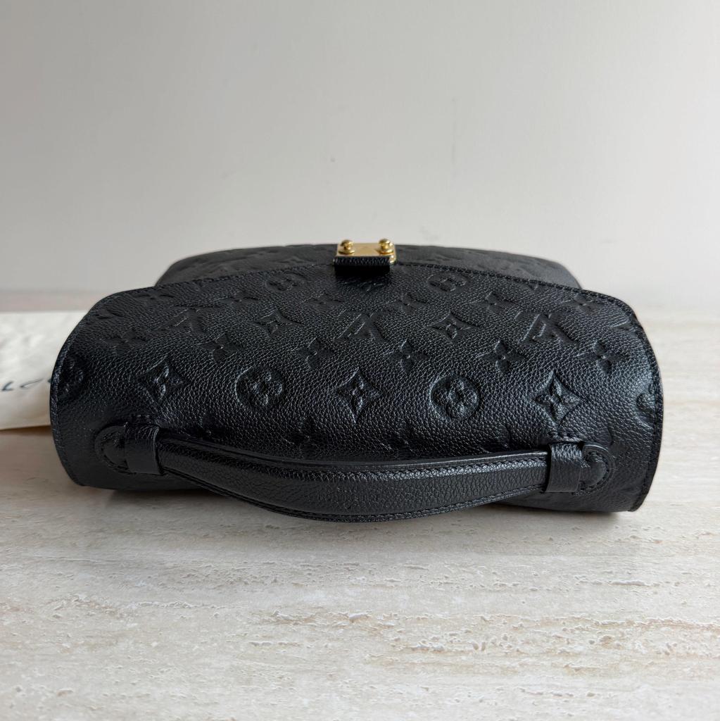 [Pre-Owned] Louis Vuitton Pochette Metis 'Black Monogram Embossed Empreinte Cowhide Leather' - Excellent #17ED7LP