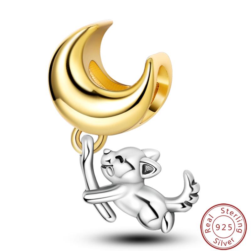 Милая серия «Кошка и собака» Медные шармы «Луна», «Бабочка», «Отпечаток лапы» 3 мм Сделай сам Изготовление изящных ювелирных изделий Подарки