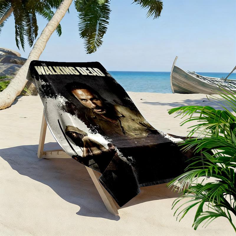 Apocalyptic Warrior Uprising beach towel Outdoor camping soft quick-drying swim towel seaside swim beach printing Fashion Comfort