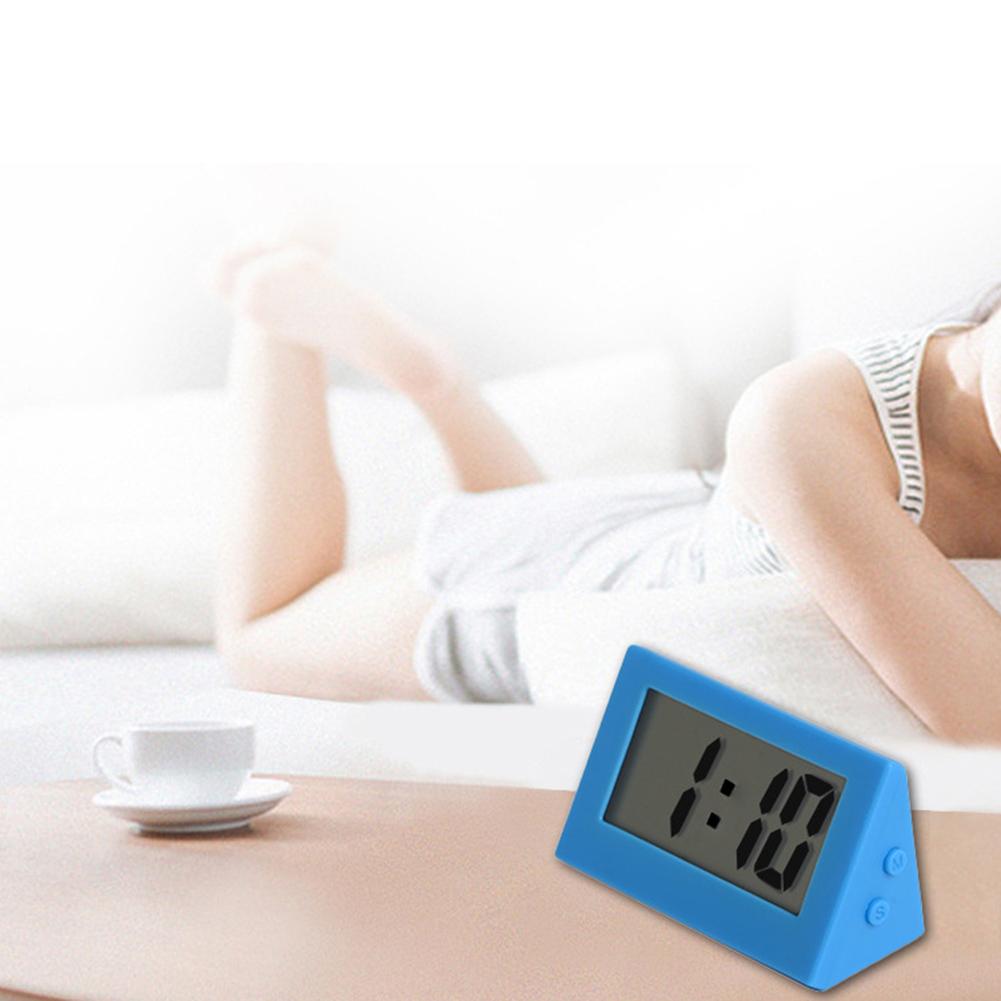 Мини-ЖК-цифровые электронные настольные часы, бесшумные настольные часы