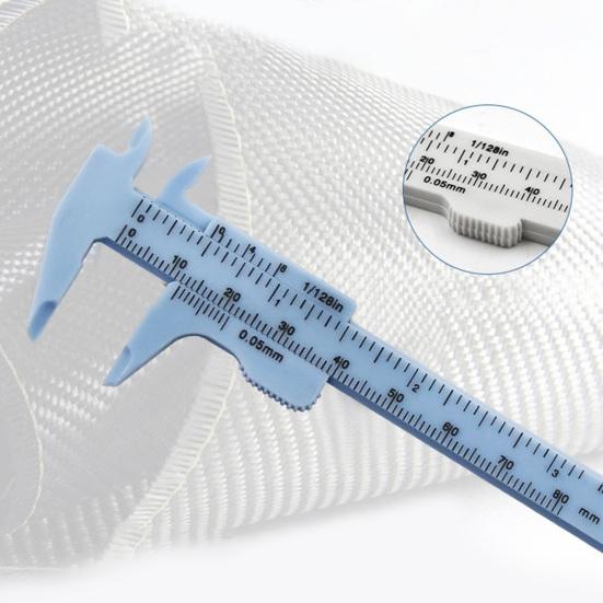 0-80mm Mini Multicolor Dual-scale Plastic Vernier Caliper Gauge Measuring Tool