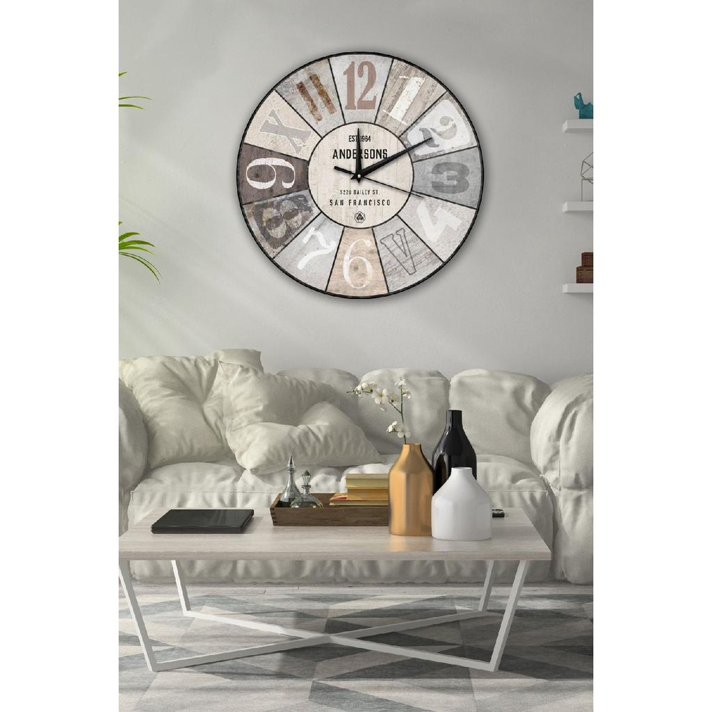 Retro Designed Wall Clock 40x40cm