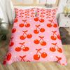 Red Pitaya Duvet Cover King Queen Dragon Fruit Painting Bedding Set Tropical Fruits Comforter Cover Modern Art Soft Quilt Cover
