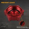 NiceCNC UTV For Can-Am Maverick X3 Max R 4x4 XDS XMR XRC XRS Turbo DPS Gas Fuel Cap Plug Guard Aluminum Accessories Black Red