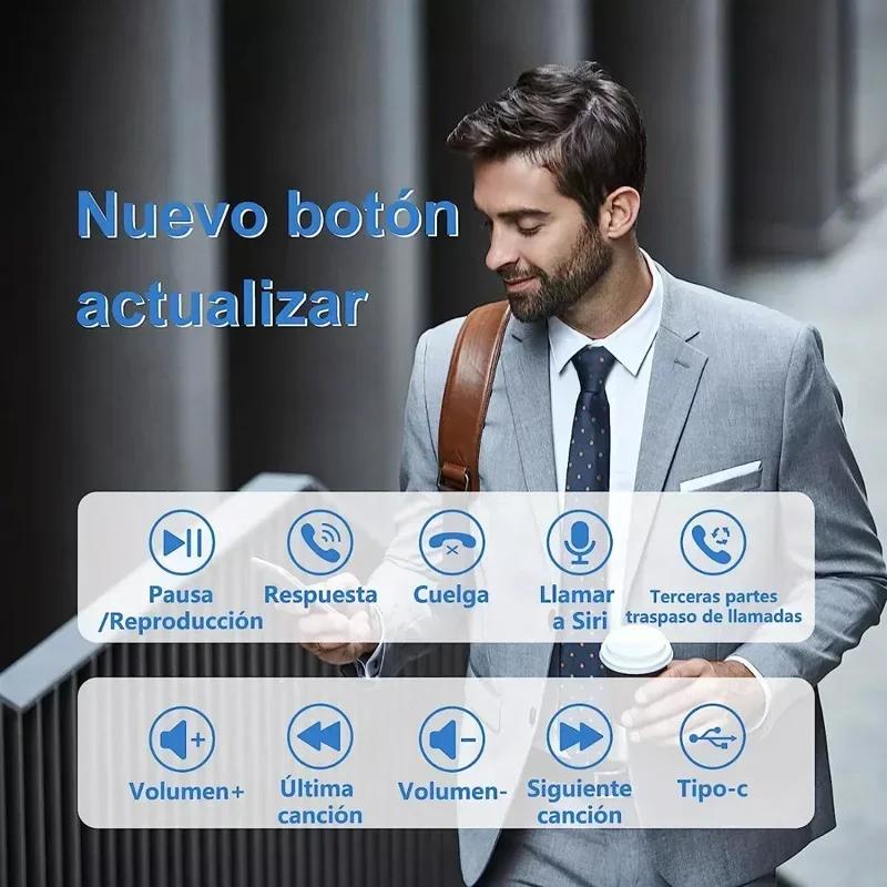 Wireless Headphones Bluetooth Headset With Microphone Earphones Handsfree Noise Canceling Audifonos Talking Business Driving