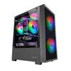Boîtier Gaming - Mars Gaming - MC-VORTEX - MicroATX - Verre Trempé - 3 Ventilateurs FRGB 120mm