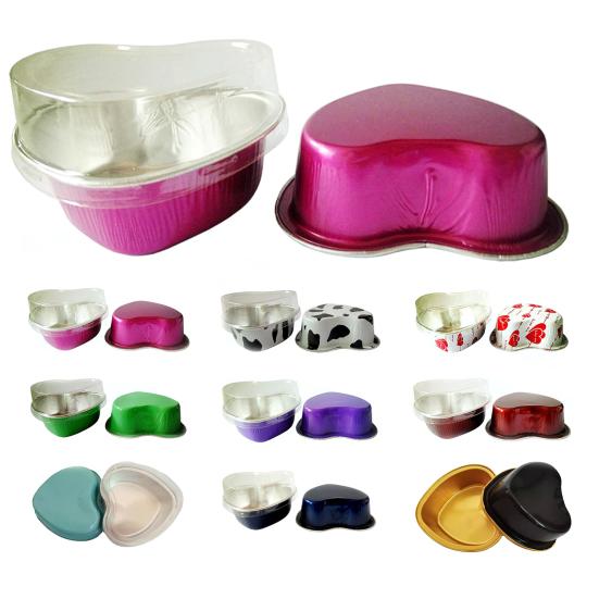 Yousheng 50 шт. 100 мл привлекательная форма для выпечки одноразовая форма для торта из алюминиевой фольги широкого применения для дома