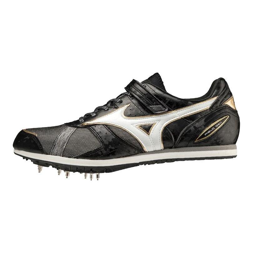 Mizuno Беговые кроссовки Geo AJ C Унисекс Низкие Черный/Белый/Золотой U1GA204152