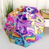 My Little Pony, Зонт с тематикой дружбы, автоматический, компактный, для путешествий, легкий и портативный, подходит для