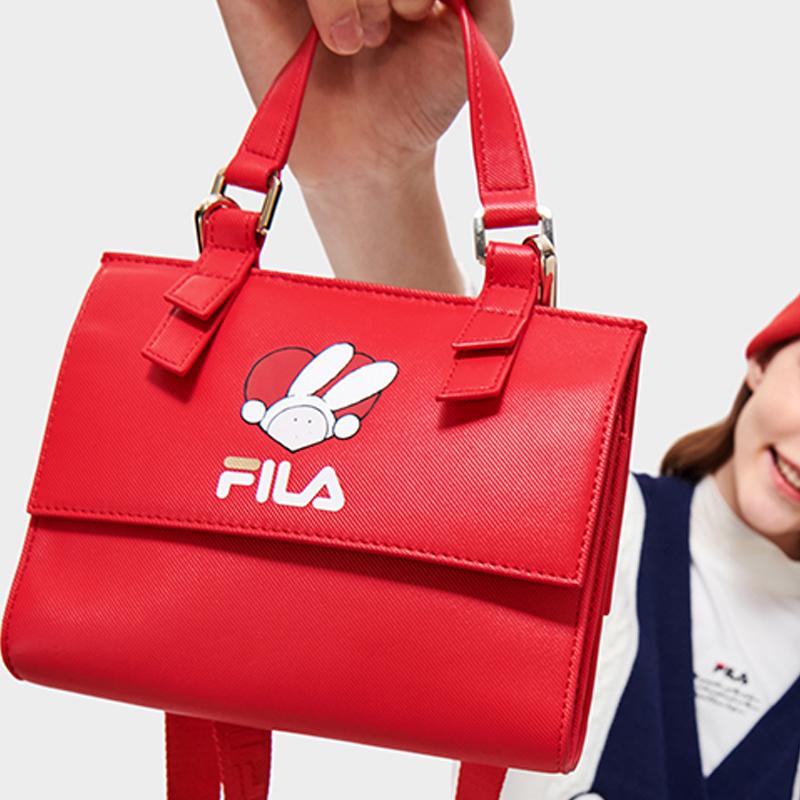 New FILA PU Shoulder Bag Crossbody Bag Handbag Regular Women's Red F13W319169F-RD