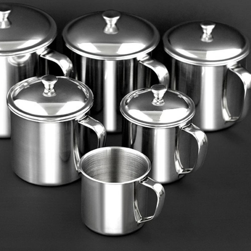 С крышкой кружка для кофе антиожоговая пивная кружка прочная нержавеющая сталь кружка для воды кемпинг