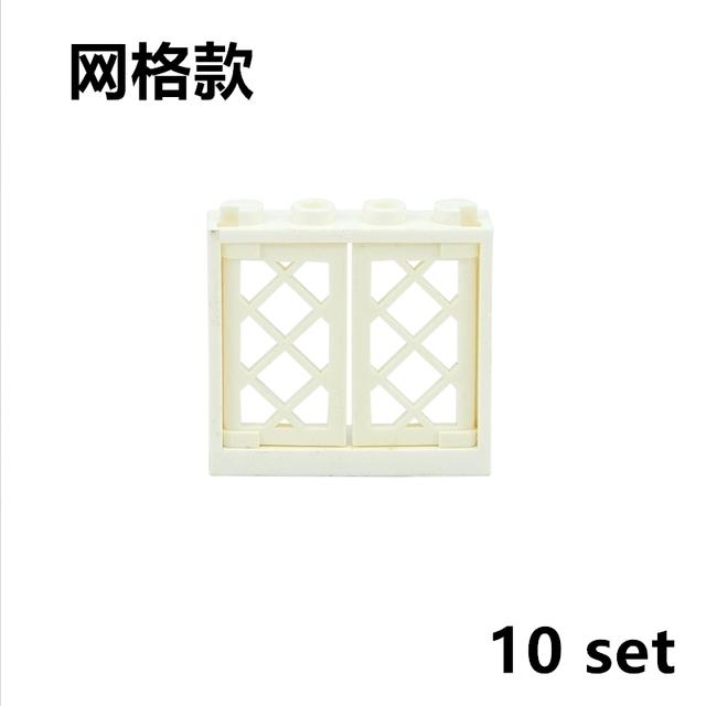 City Window Building Up Cubes Custom Build House Door Frame Glass Bricks Parts Fits 60594 60616 60621 60596 MOC Educational Tool Parts Fo