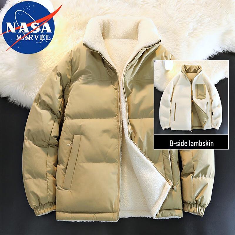 NASA MARVEL Men's Reversible Lamb Fleece Jacket