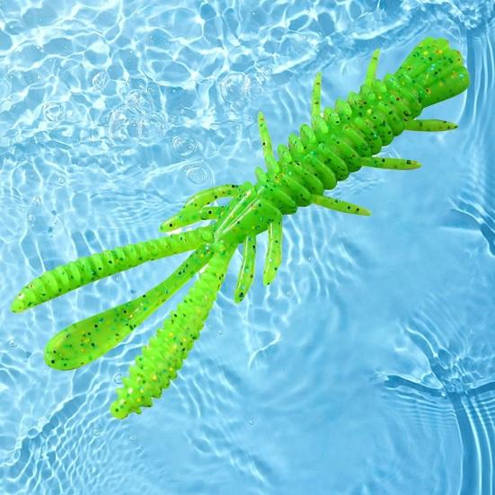 10 шт. 7 см/2,45 г Рыболовная приманка Хорошая гибкость Высокая эластичность Имитационный дизайн Яркий цвет