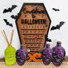 Halloween Countdown Calendar Wooden Sign for Decoration