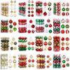30 Pcs Christmas Balls Ornaments 2.4 Inch Small Shatterproof Plastic Balls Christmas Tree Hanging Decoration for Holiday Wreath Party Tree Decor