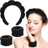 Face Wash, Wrist Guard, Hand Strap, Headband Set, High Cranial Top Sponge Twist Headband Combination.