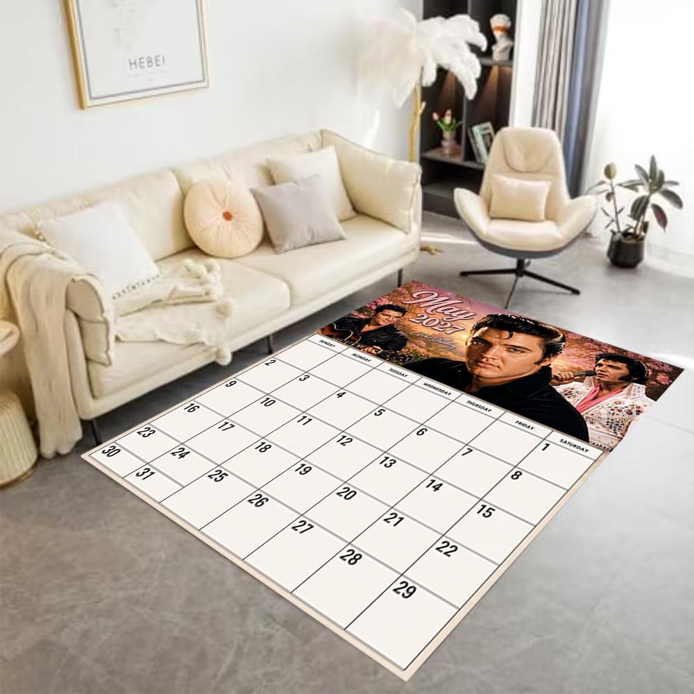 Love Tender: Elvis Presley's Legacy Area Rug Design for Bedrooms Dormitory Decorate room Playrooms Antislip Carpet Anime Office Decor