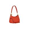 New COACH Teri Pebbled Leather Shoulder Bag, Portable Crossbody Bag Women's Orange Red CC321-IMQLZ