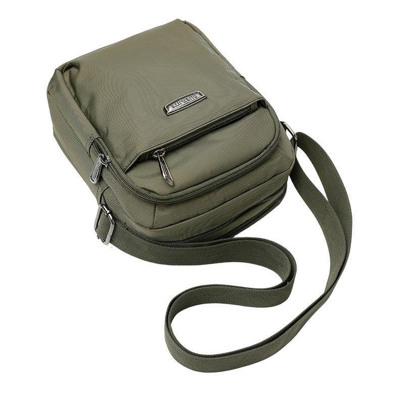 Мужская трендовая сумка-кроссбоди через плечо из ткани Оксфорд, повседневный маленький рюкзак, холщовая сумка