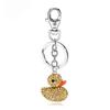 Классический брелок в виде желтой утки, подвеска для украшения сумки для девочки, изысканные подвесные аксессуары для автомобиля, небольшие подарки