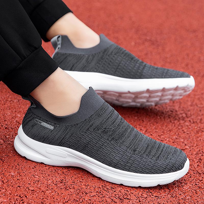 Модная унисекс мужская женская фиолетовая повседневная обувь мягкая подошва слипоны кроссовки беговые кроссовки женские легкие лоферы для ходьбы мужская обувь