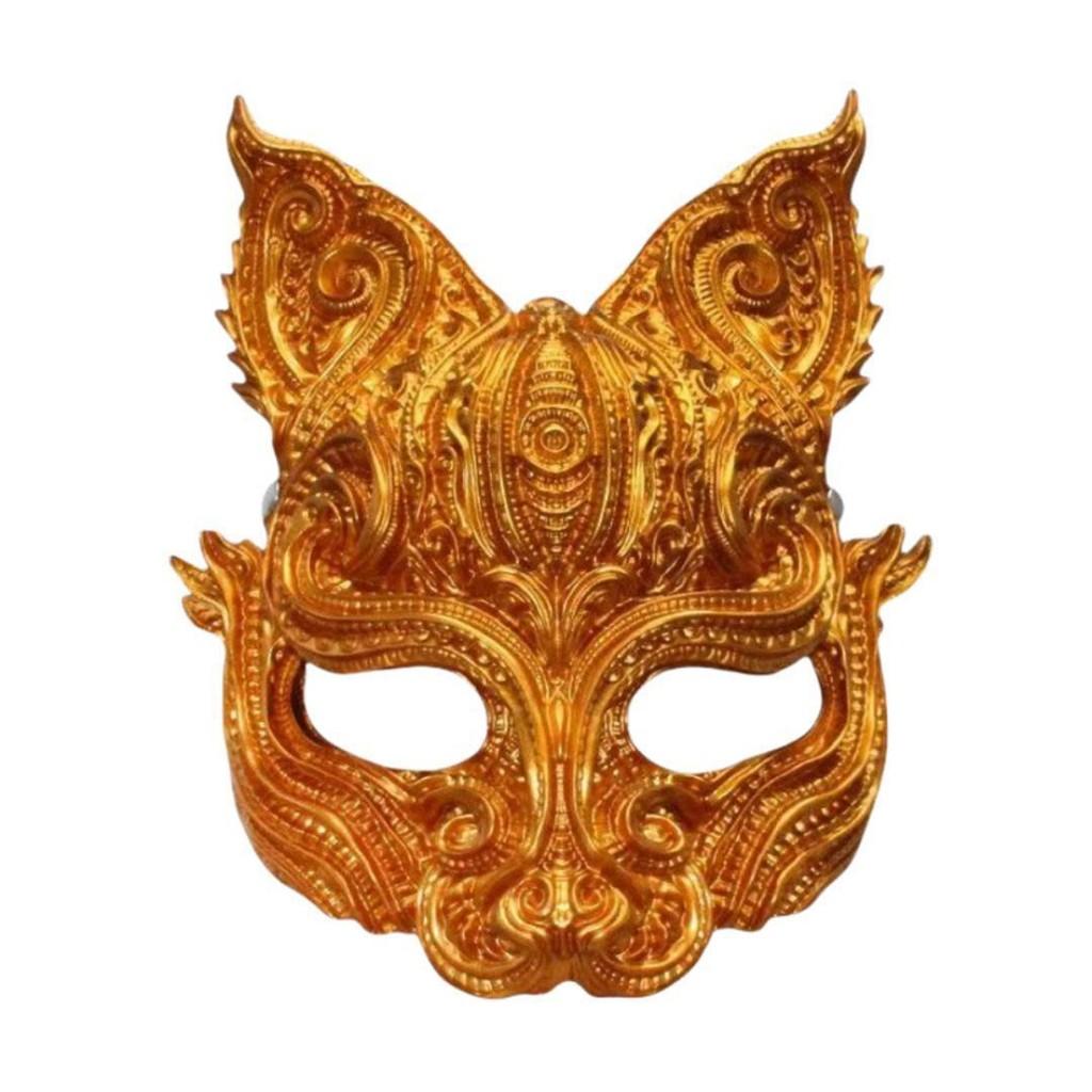 Stunning Face Full Owl Mask For Halloween Featuring Traditional Chinese Style And Unique Ears Rabbit