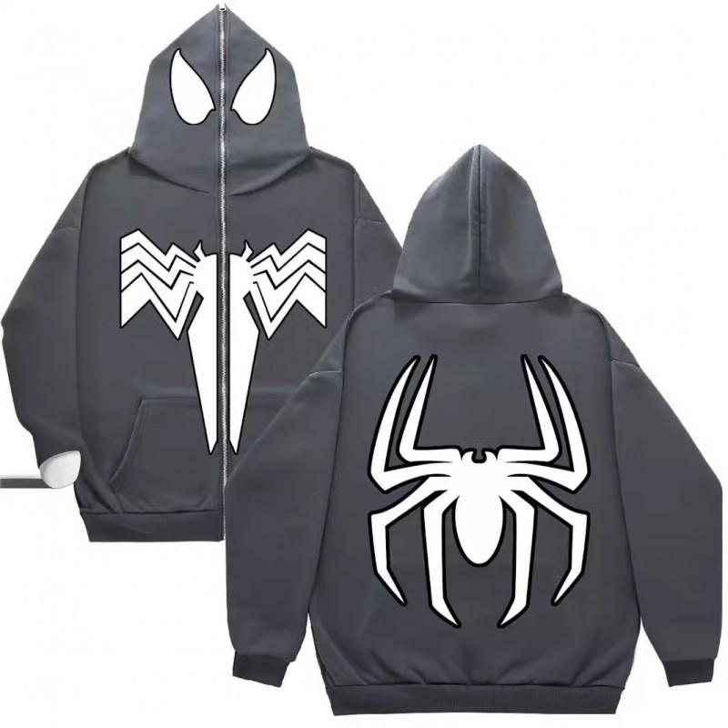 Mens Oversized Hooded Sweatshirt Loose Fit Casual Graphic Print Pullover Jacket