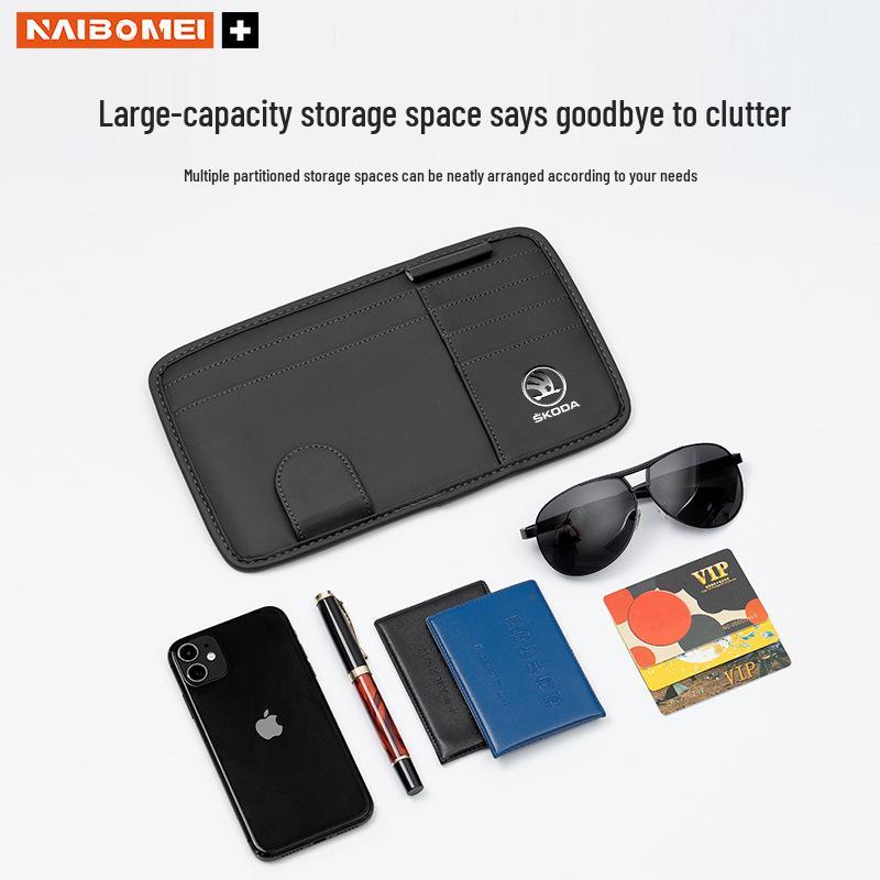 Skoda Octavia Superb Car Sunglasses & Bill Clip Organizer