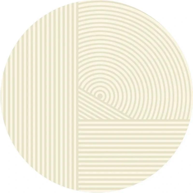 Modern Abstract Geometric Pattern Print Round Carpet Ins Style Rug for Living Room Sofa Coffee Table Decor Non-slip Floor Mat