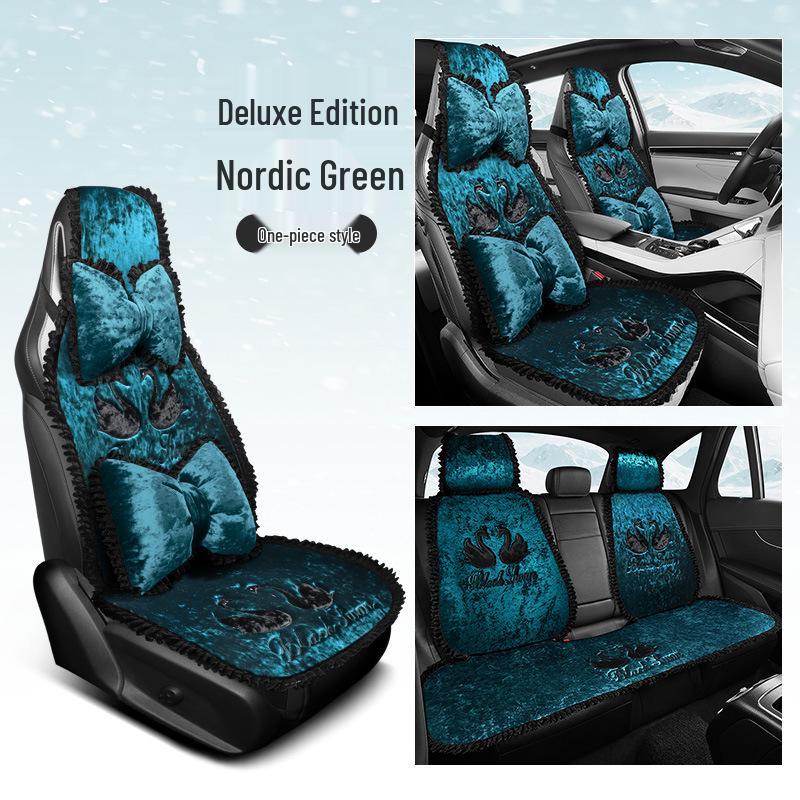 Теплая плюшевая подушка на сиденье для BYD Yuan, Song Pro, Qin Plus DMI, Dolphin, Seal, Destroyer 05