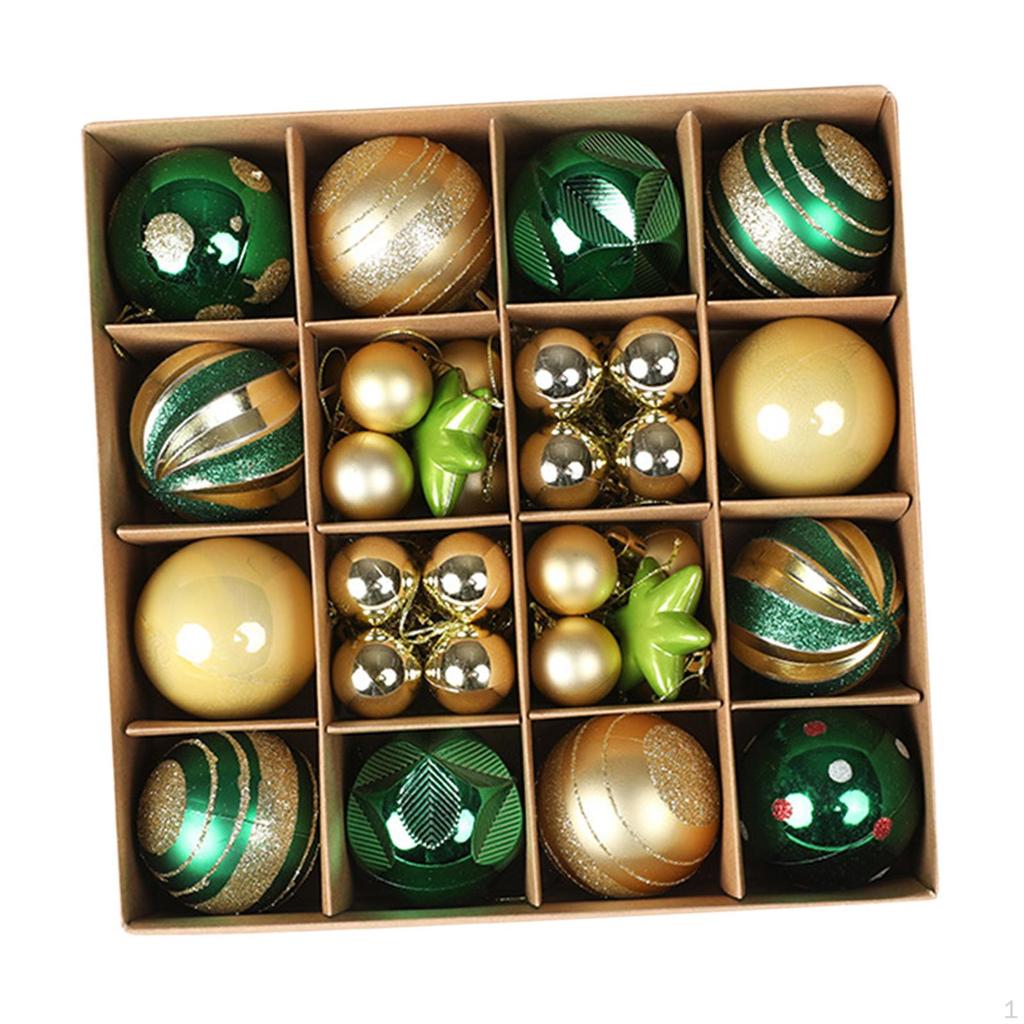 36 Pieces Christmas Ball Ornaments Tree Decorations Party Supplies Baubles for