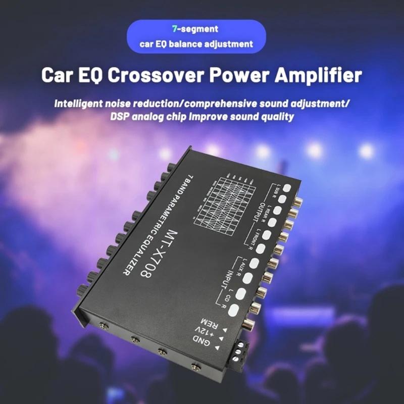 7 Band Car Stereo Equalizer Offering Customizable Sound Setting for Ultimately Listening Pleasure Enhanced Sound Quality