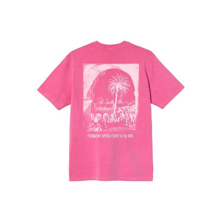 Stussy Графичная футболка тай-дай свободного кроя с круглым вырезом и коротким рукавом, американская винтажная, унисекс, топ 1904724