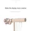 Jewelry Display Stand Wood Bedroom Dormitory Table Necklace Choker Bracelet Bangle Organizer Show Holder Rack Girls