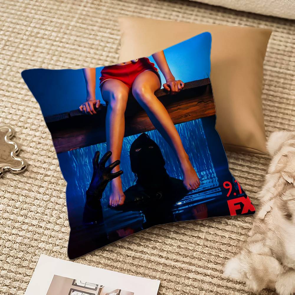 A-american TV H-horror Stories Pillow Case Anti-dustmite Invisible zipper Sofa Bed