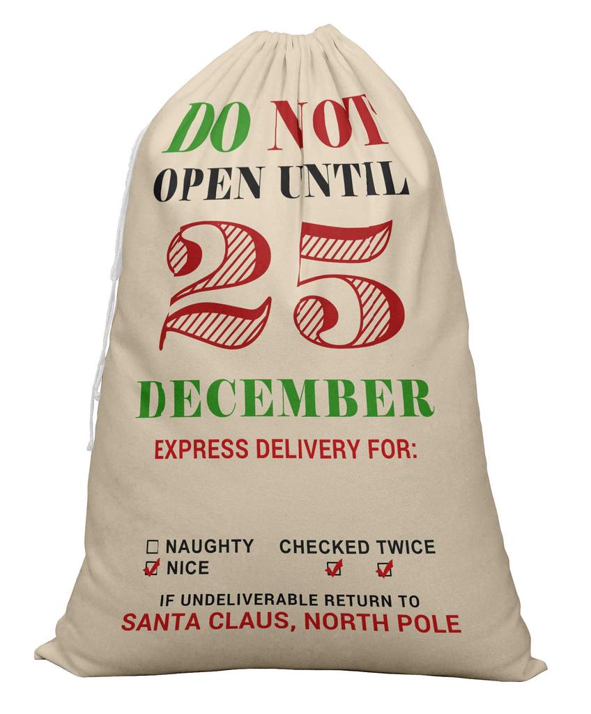 Printtoo Упаковка из 2 шт., сумки для хранения рождественских подарков, большой подарочный мешок Санты с завязкой на рождественской вечеринке 27x20 дюймов