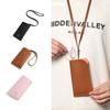 Portable Sunglasses Storage Case Pu Leather Hanging Neck Eyeglasses Case  Travel