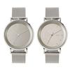Klon Slim Solar Style Connection -Silver Mesh- 38mm Couple's Watch, Solar Watch, Simple Design